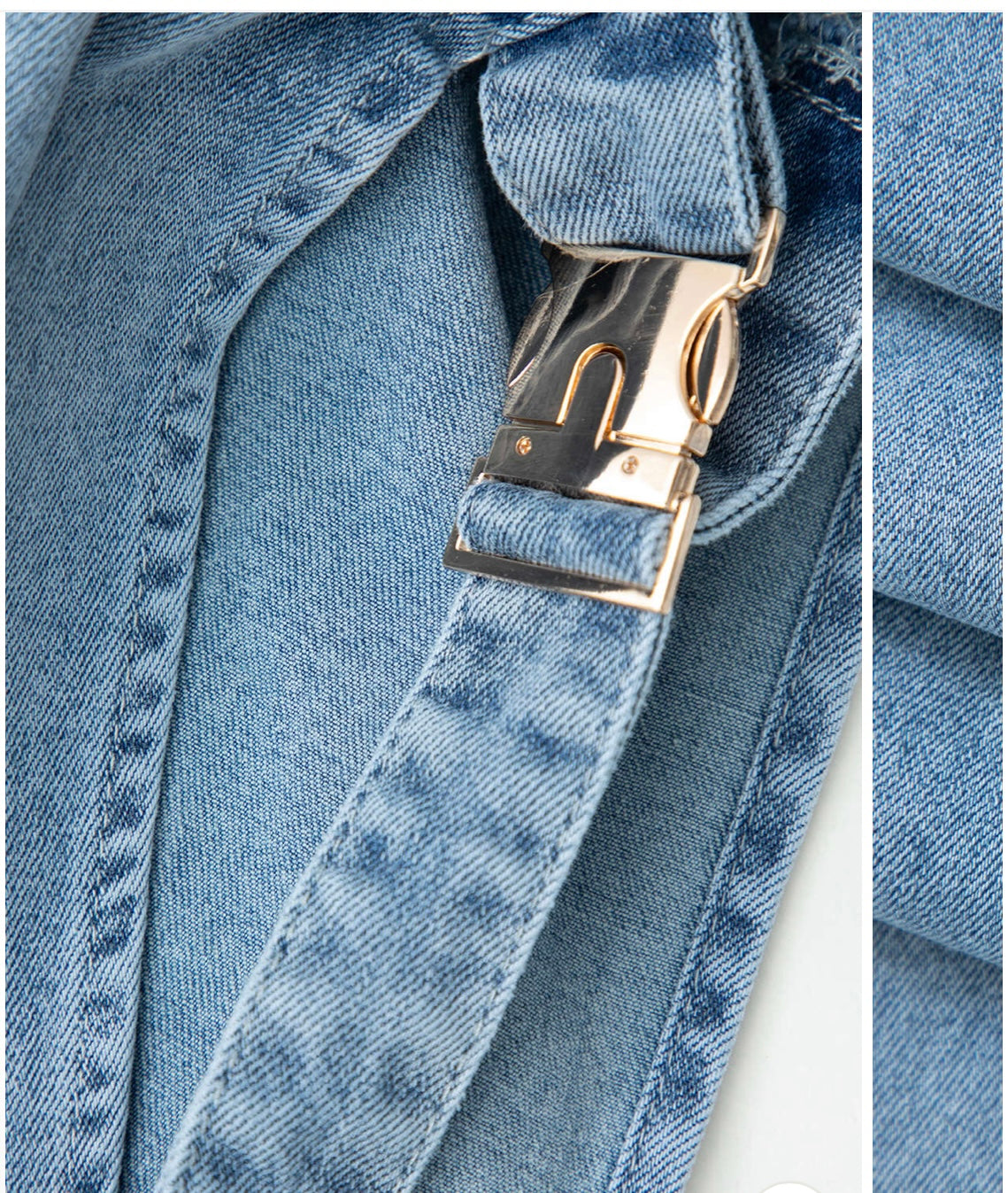 Turtle Neck Denim Maxi Dress