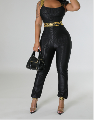 Illusion Satin Jumpsuit